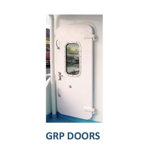 Puertas exteriores en fibra GRP certificadas para su uso naval. Aligera pesos en partes altas